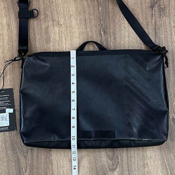 NEW Timbuk2 Jet Black Heist Briefcase Crossbody Backpack - Picture 4 of 9